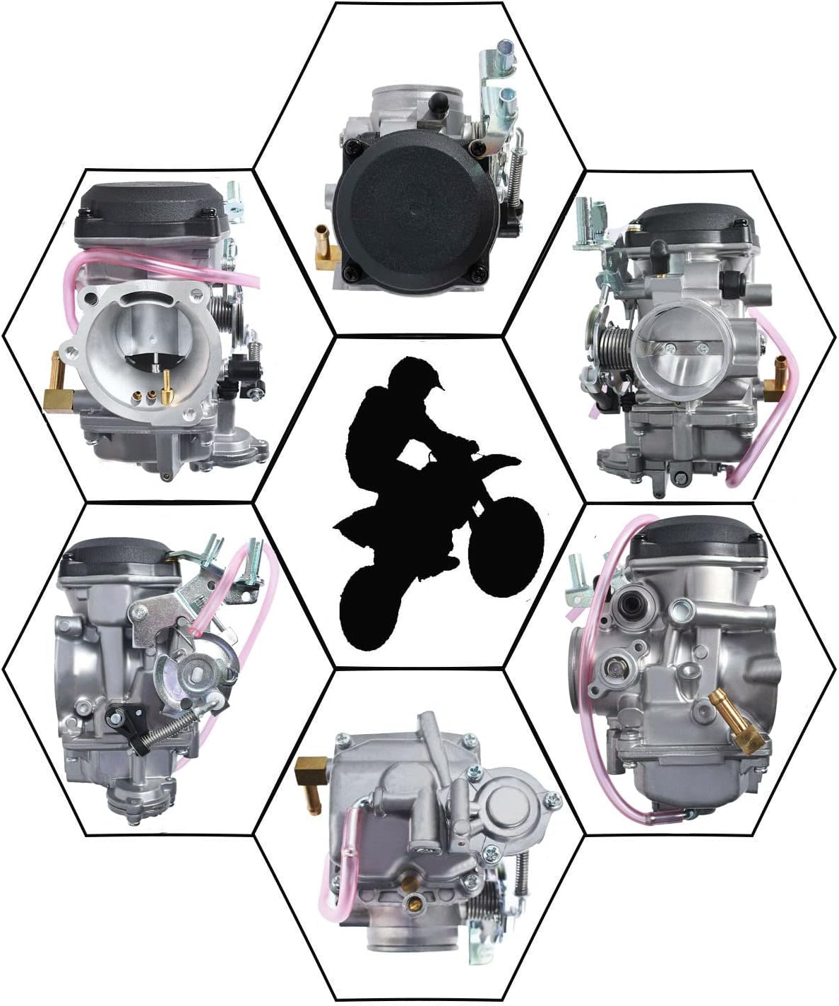 Czsmbt 27490-04 Carburetor Replacement for Harley Davidson 40mm CV Performance Tuned Pack of 2