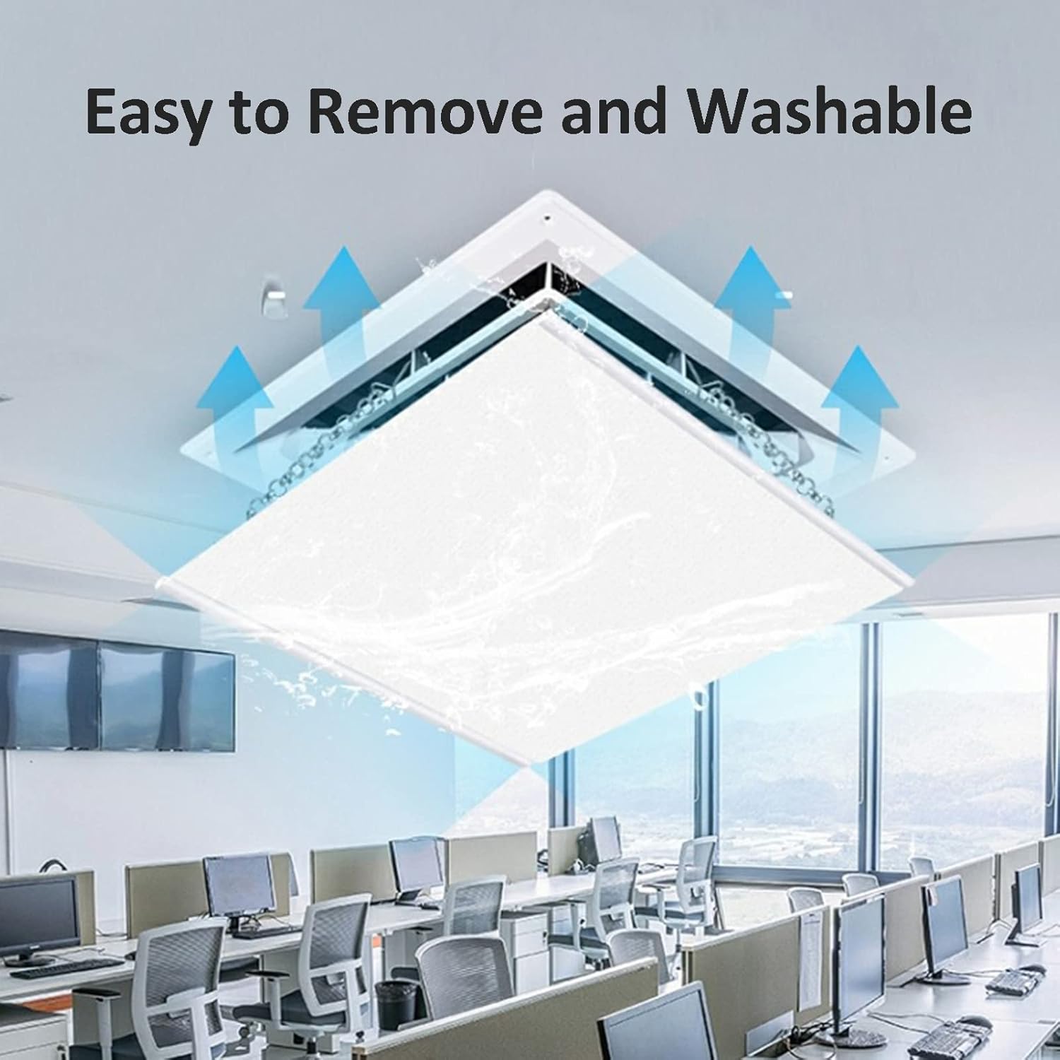 Adjustable Air Conditir Deflector, Air Central Vent Deflector Prevent The Cold Air from Blowing Straight, Easy Installation, Cl