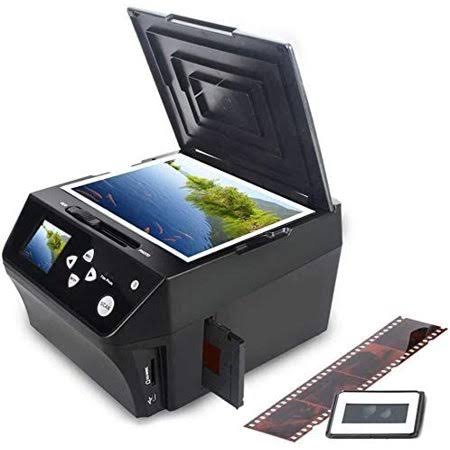 22MP Film u0026Slide Photo Multi-Function Scanner, Converts 135Film/35mm,110Film/16mmNegatives/Slide/Photo/Document/Business Car