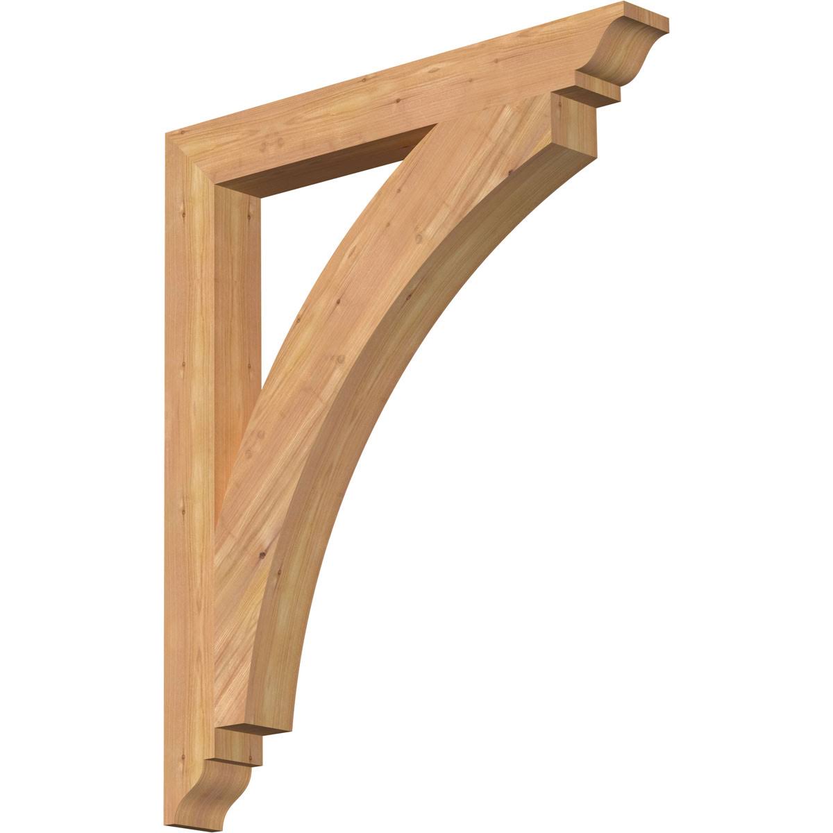 3 1/2x22W x 30x22D x 36x22H Thorton Traditional Smooth BRACKET, Western Red Cedar