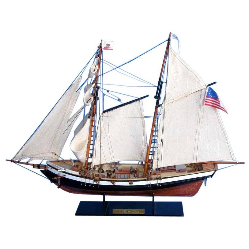 Californian 24 inch - Wooden Model Tall Ship - Tall Ship Model - Nautical Gift - Wooden Tall Ship Model - Vintage Model Ship