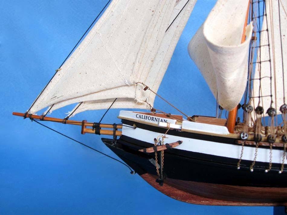 Californian 24 inch - Wooden Model Tall Ship - Tall Ship Model - Nautical Gift - Wooden Tall Ship Model - Vintage Model Ship