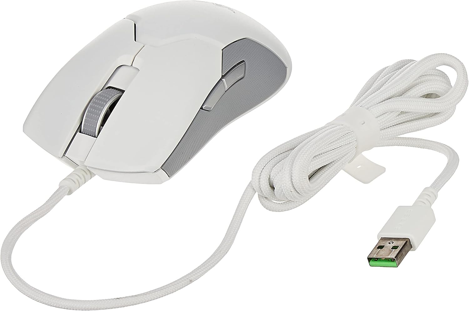 Razer Viper Ultralight Ambidextrous Wired Gaming Mouse: 2nd Generation Razer Optical Mouse Switches - Razer 5G Optical Sensor - 71g Lightweight Design - Speedflex Cable - Mercury White Pack of 2
