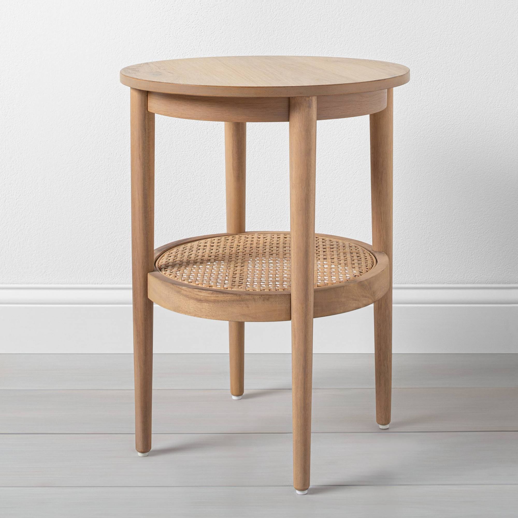 Wood u0026 Cane Round Accent Table - Hearth u0026 Hand with Magnolia
