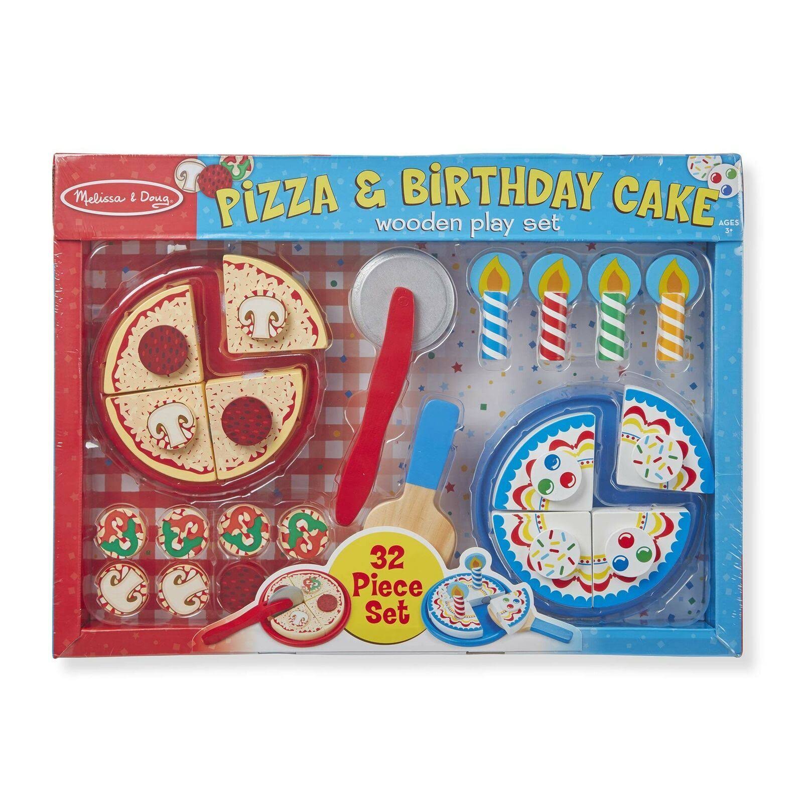 Melissa u0026 Doug Pizza and Cake Wooden Play Set
