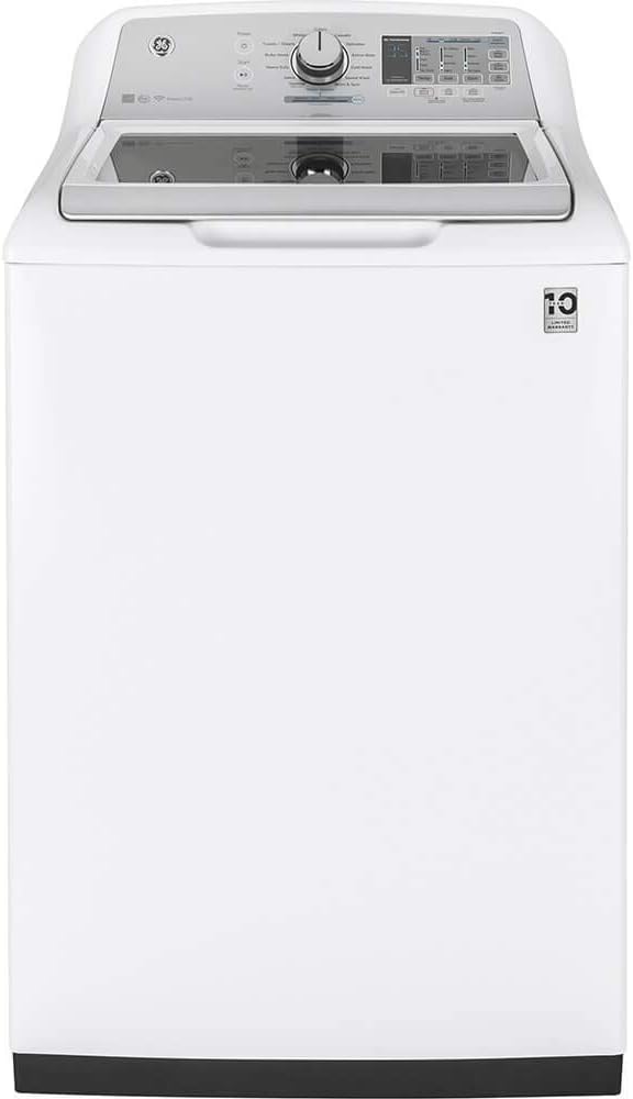 GE GTW720BSNWS 27" Top Load Washer with 4.8 cu. ft. Capacity 12 Wash Cycles 800 RPM and Stainless Steel Wash Basket in White
