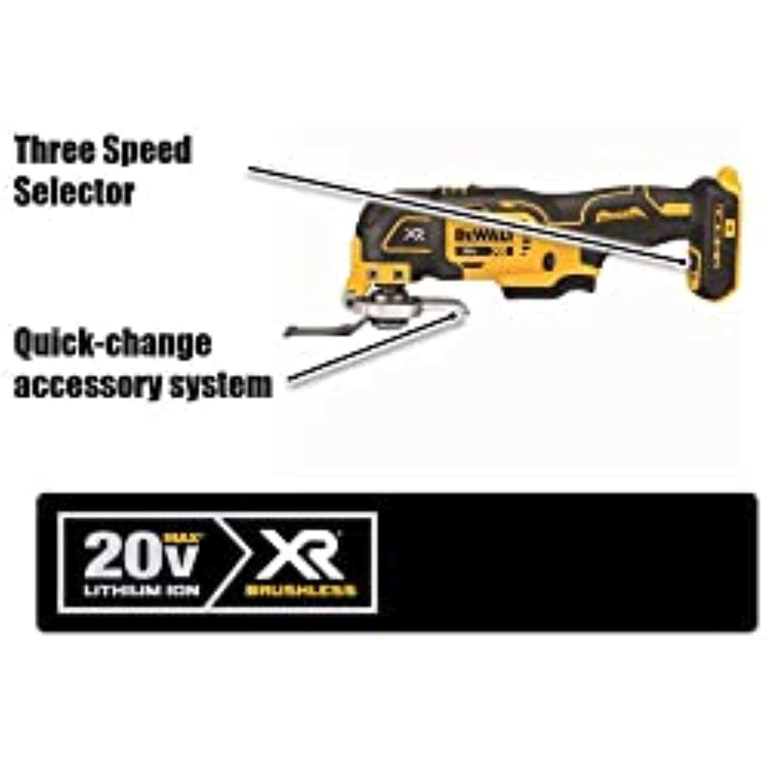 DEWALT 20V MAX* XR 3-Speed Oscillating Multi-Tool Kit - Shop Hardware Tools Online Store