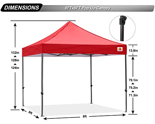 ABCCANOPY Patio Pop Up Canopy Tent Commercial-Series