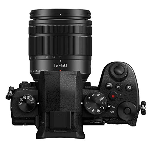 Panasonic LUMIX G95D 20.3 Megapixel Mirrorless Camera, 12-60mm F3.5-5.6 Micro Four Thirds Lens, 5-Axis Dual I.S. 2, 4K 24p 30p Video, Pre-Installed V-Log L, 3” OLED Touchscreen - DC-G95DMK(Black)