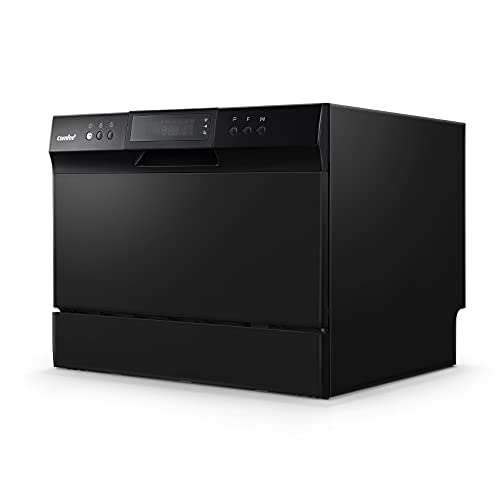 COMFEE’ Countertop Dishwasher, Portable Dishwasher with 6 Place Settings