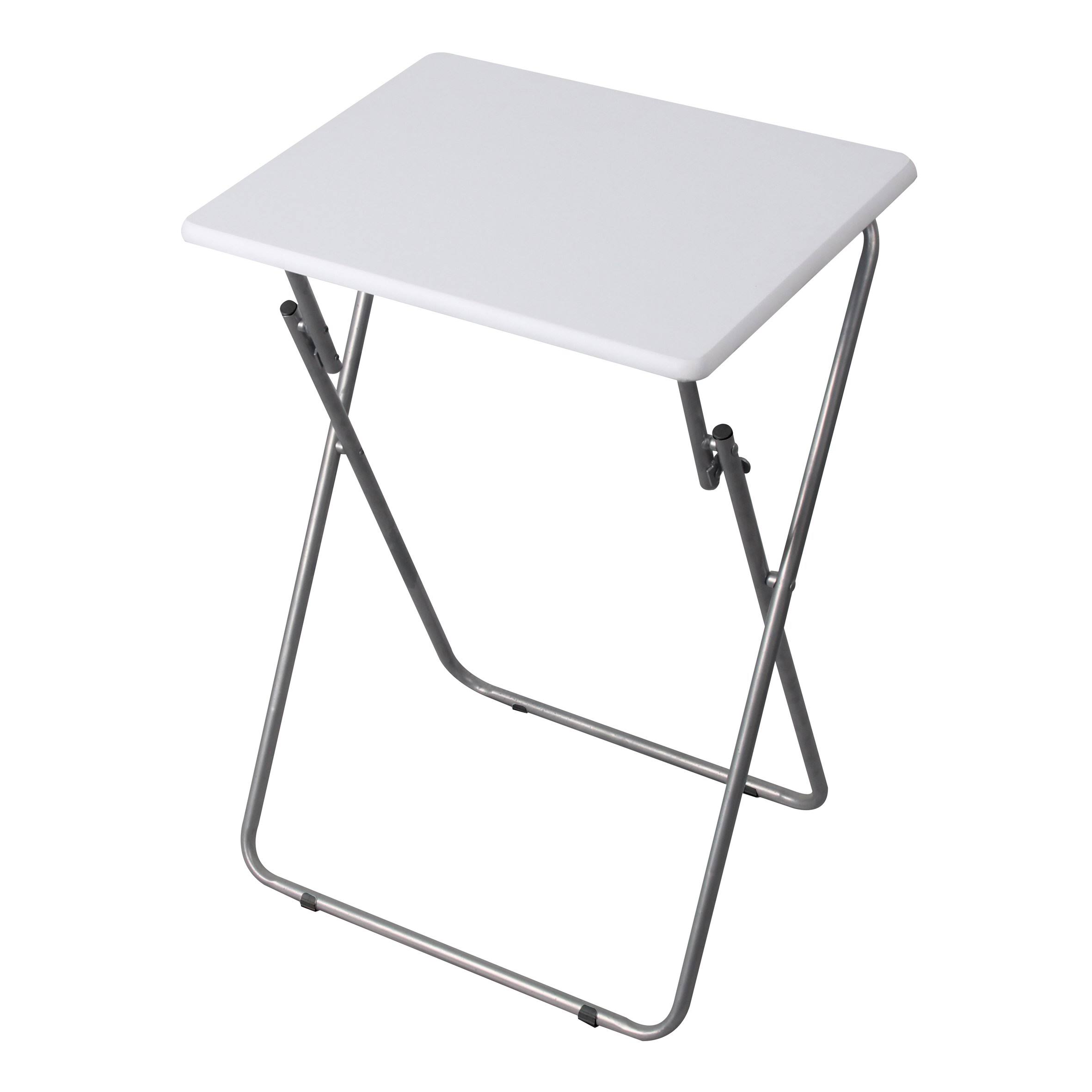 Home Basics Multi-Purpose Foldable Table, White