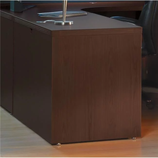 Aberdeen Series Non Handed Return Desk, Mocha - 29.5 x 42 x 24 in.