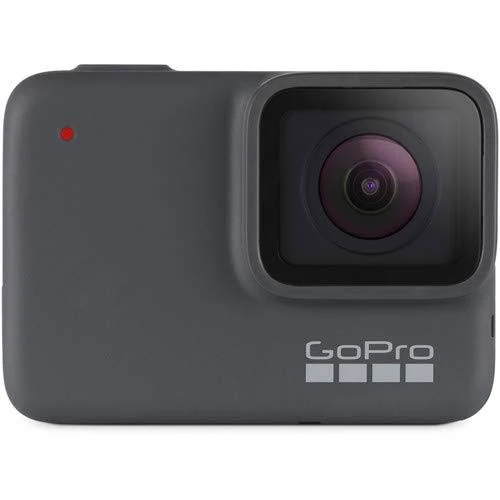 GoPro Hero7 Silver - Waterproof Digital Action Camera with Touch Screen 4K HD Video 10MP Photos CHDHC-601 - Bundle with 64GB Mem