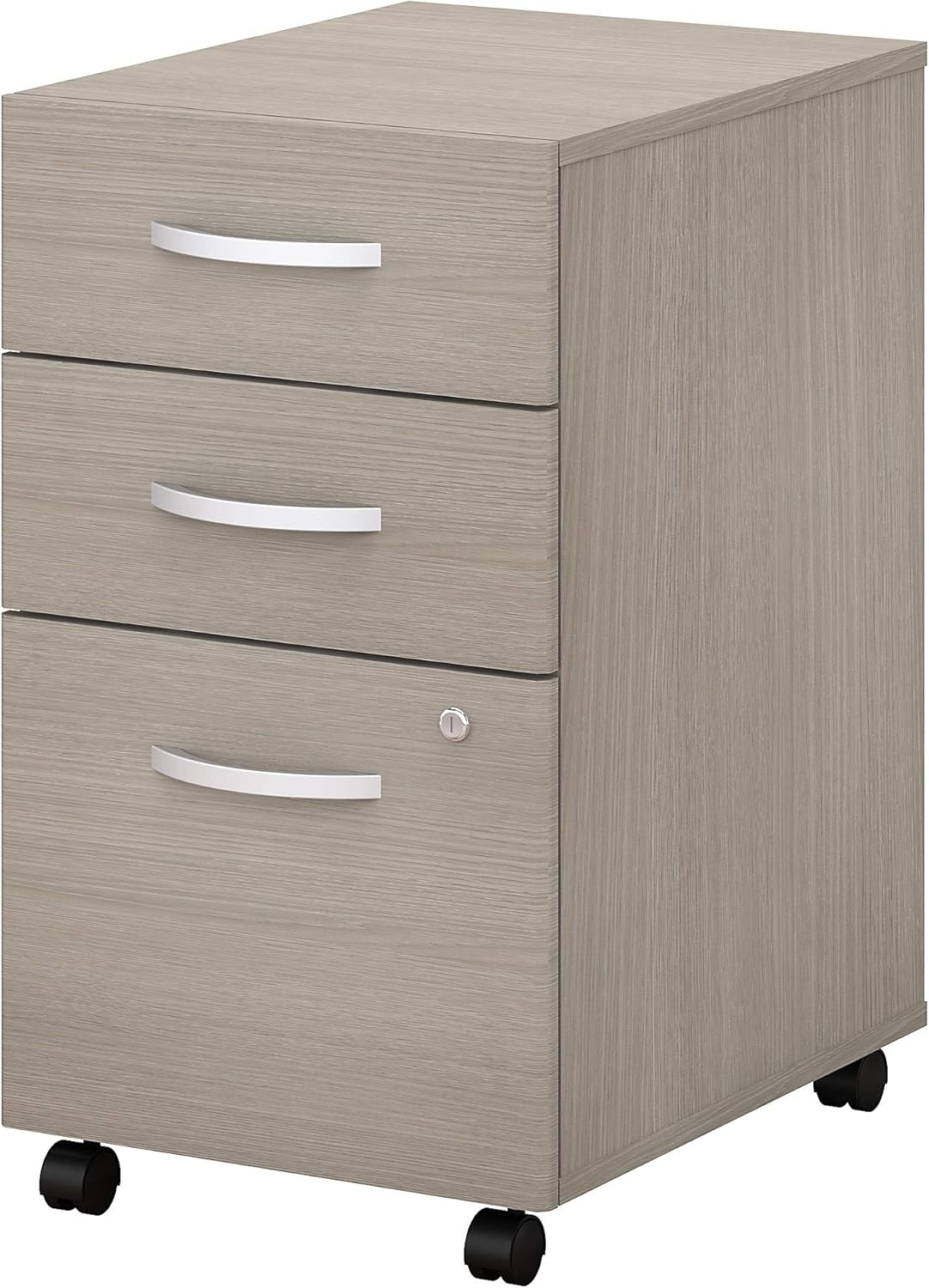 Bush Business Furniture Studio C 3 Drawer Mobile File Cabinet, Sand Oak