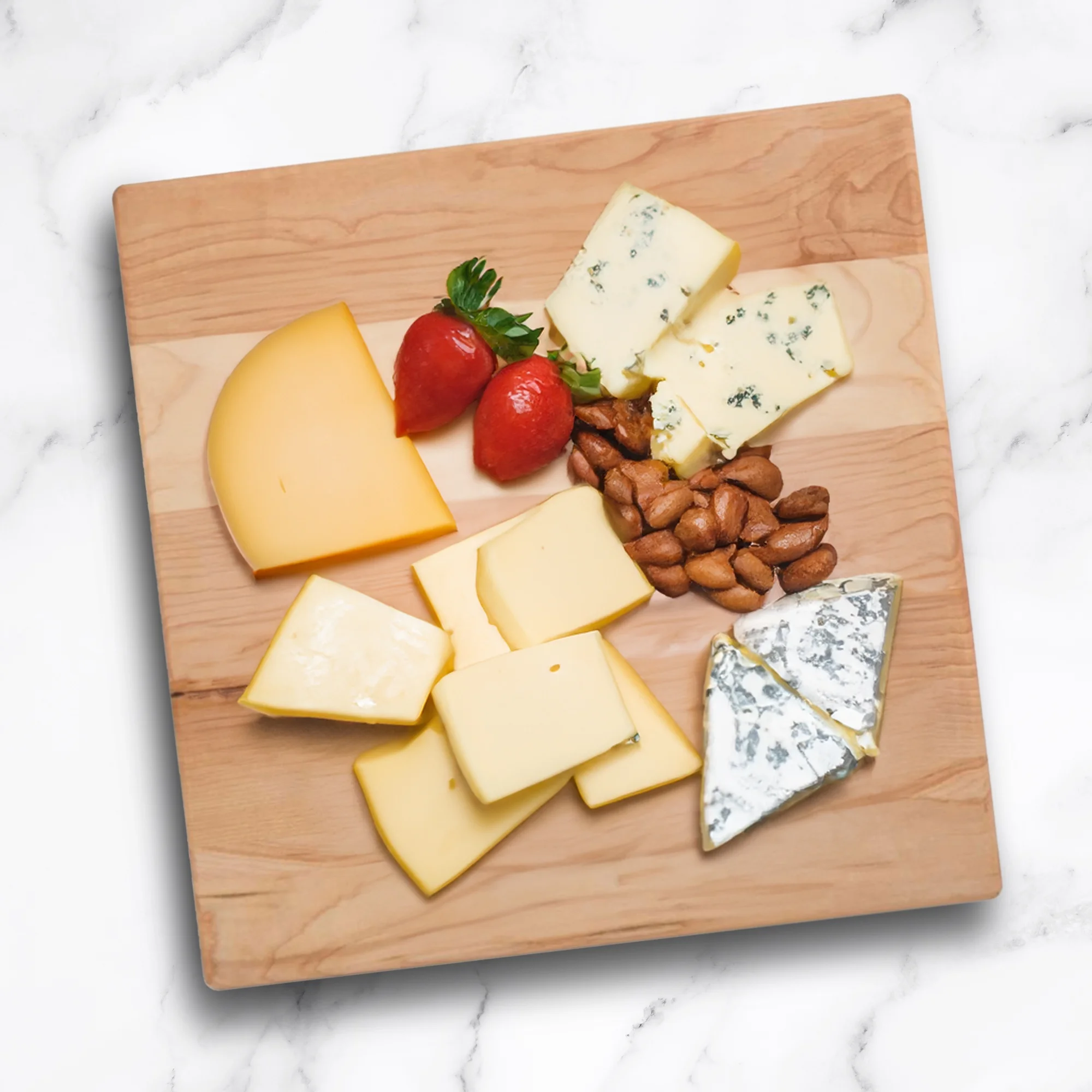 John Boos Small Maple Wood Cutting Board for Kitchen, 12" x 12" x 1.5"