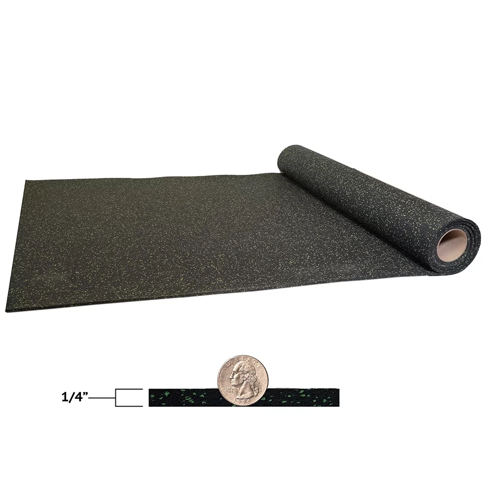 RubberFlooring4U Blue 4'x10' 1/4" Rubber Flooring Roll, Rubber Flooring for Gym - Curated Treasures Market