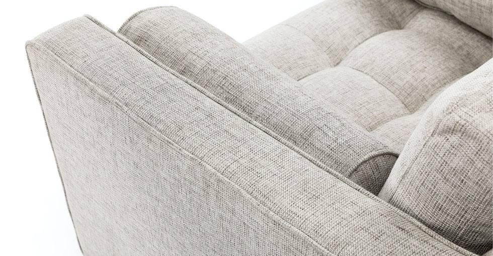 Ivory Tufted Chair with Bolsters | Article Sven Modern Furniture