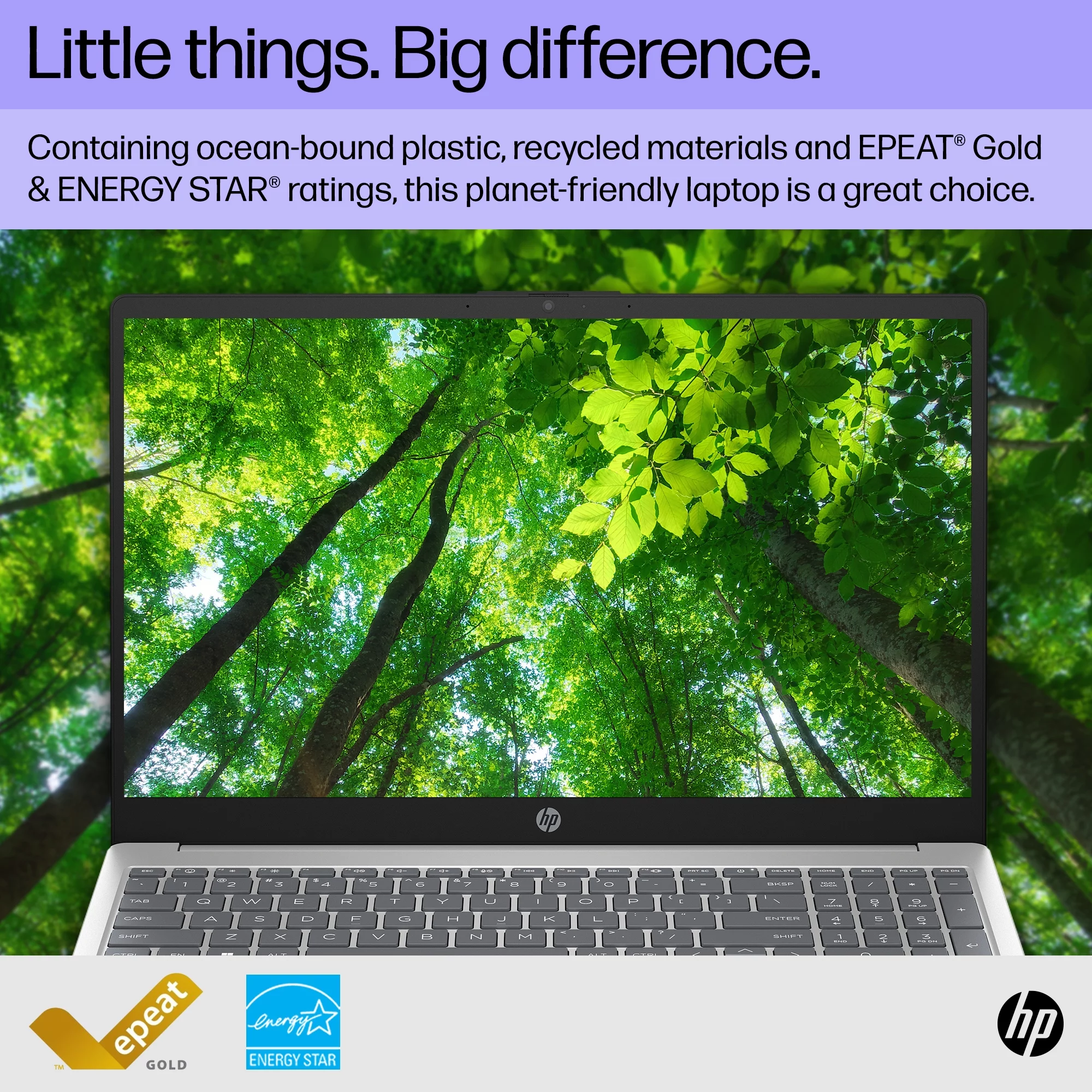 HP 15.6" Laptop, Intel Processor N200 (Pentium), 4GB RAM, 128GB UFS, Natural Silver, Windows 11 Home in S Mode, 15-fd0081wm