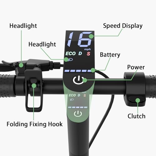 KEQ Electric Scooter for Adults Commuting, Foldable and Portable 8.5"/10" Tires,19/22Mph,350W/500W Motor, 21-30 Miles Range,Foldable E-Scooter with Dual Brake and Suspension,APP Control（K01Pro/KL09）