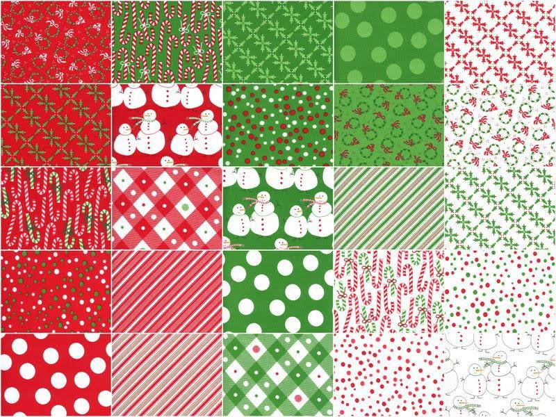 Moda Fabrics Merry and Bright Fat Quarter Bundle