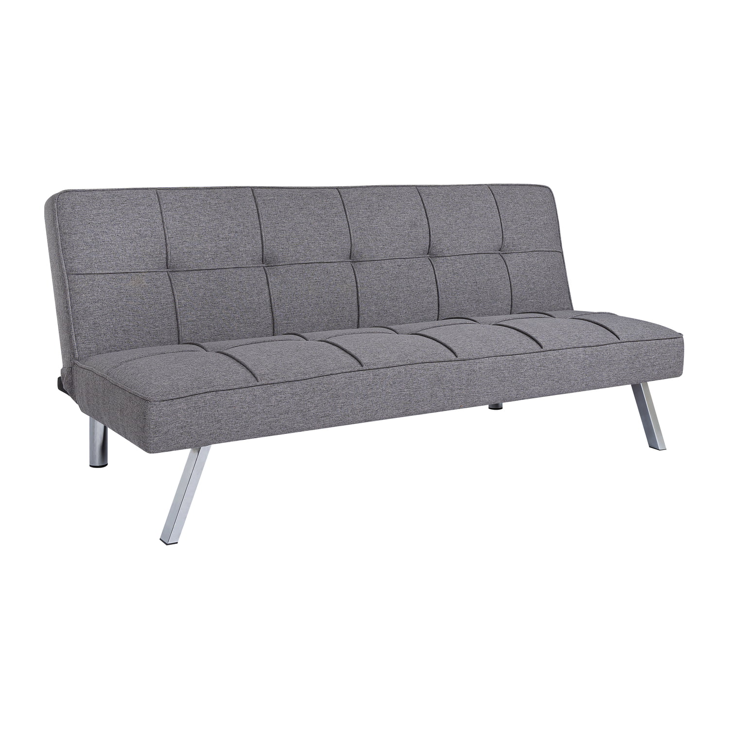 Madison Modern Comfort Futon Sofa Bed by Naomi Home-Color:Gray