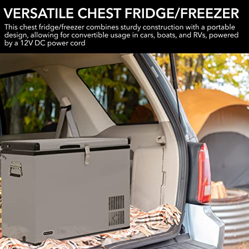 Whynter FM-452SG 45 Quart Slimfit Portable Refrigerator, AC 115V/ DC 12V Real Freezer for Car, Home, Camping, RV-8°F to 50°F