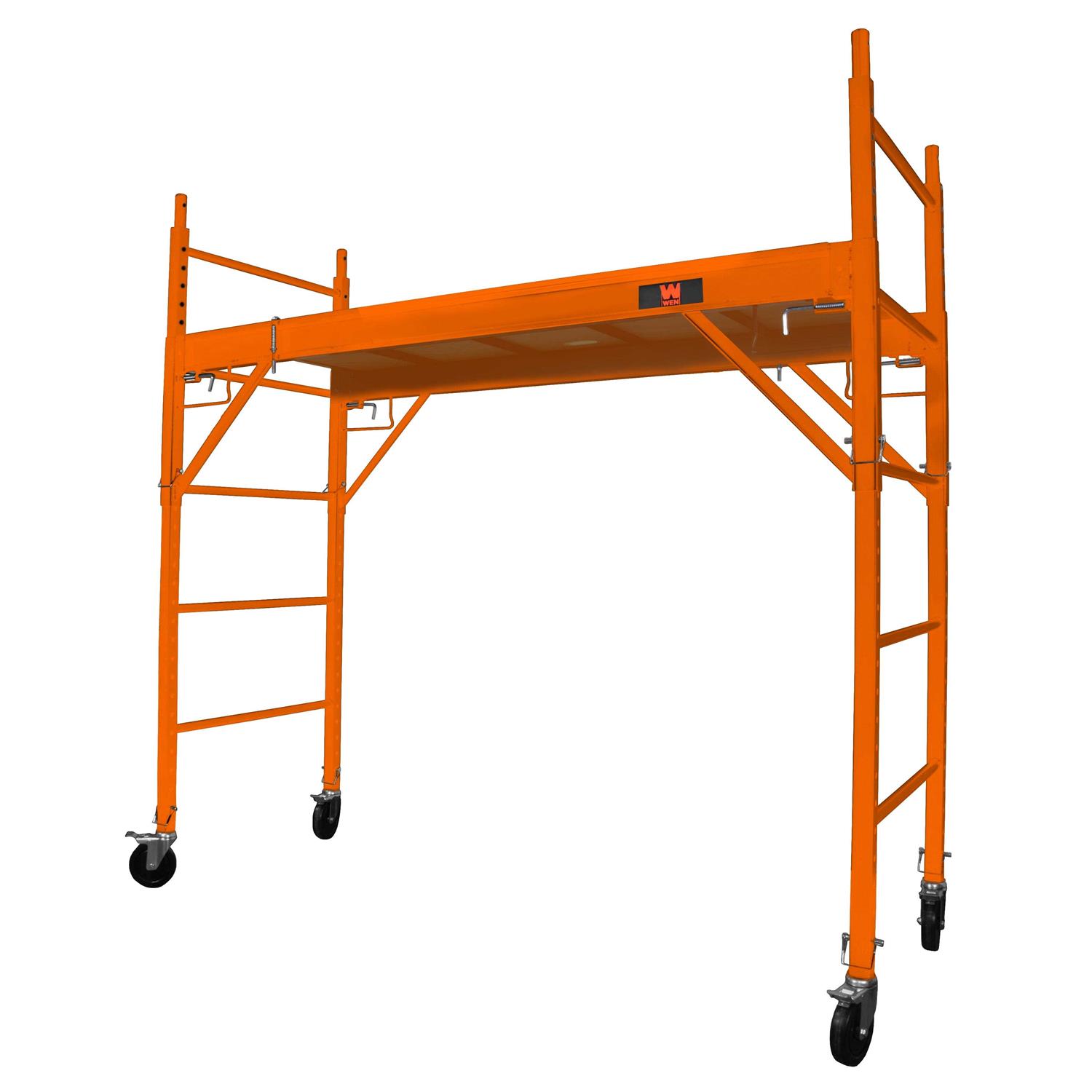 WEN 31110T Baker-Style 6.25 ft. Multi-Purpose 1000-Pound-Capacity Rolling Steel Scaffolding Individual - Shop Hardware Tools Online Store