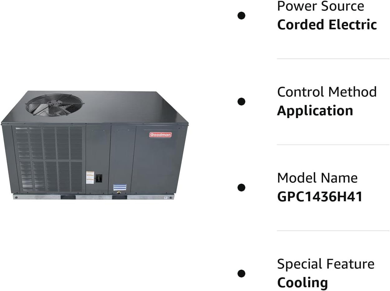Goodman 3 Ton 14 Seer Package Air Conditioner GPC1436H41