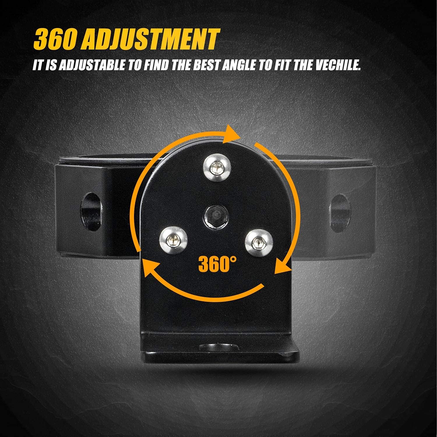 2 PCS Universal Heavy Duty Adjustable 1.75 - 2 inch Roll Bar Flag Mount & Whip Light Mount Compatible with All UTV Polaris RZR Honda Pioneer 1000 Talon Can-Am Maverick Commander