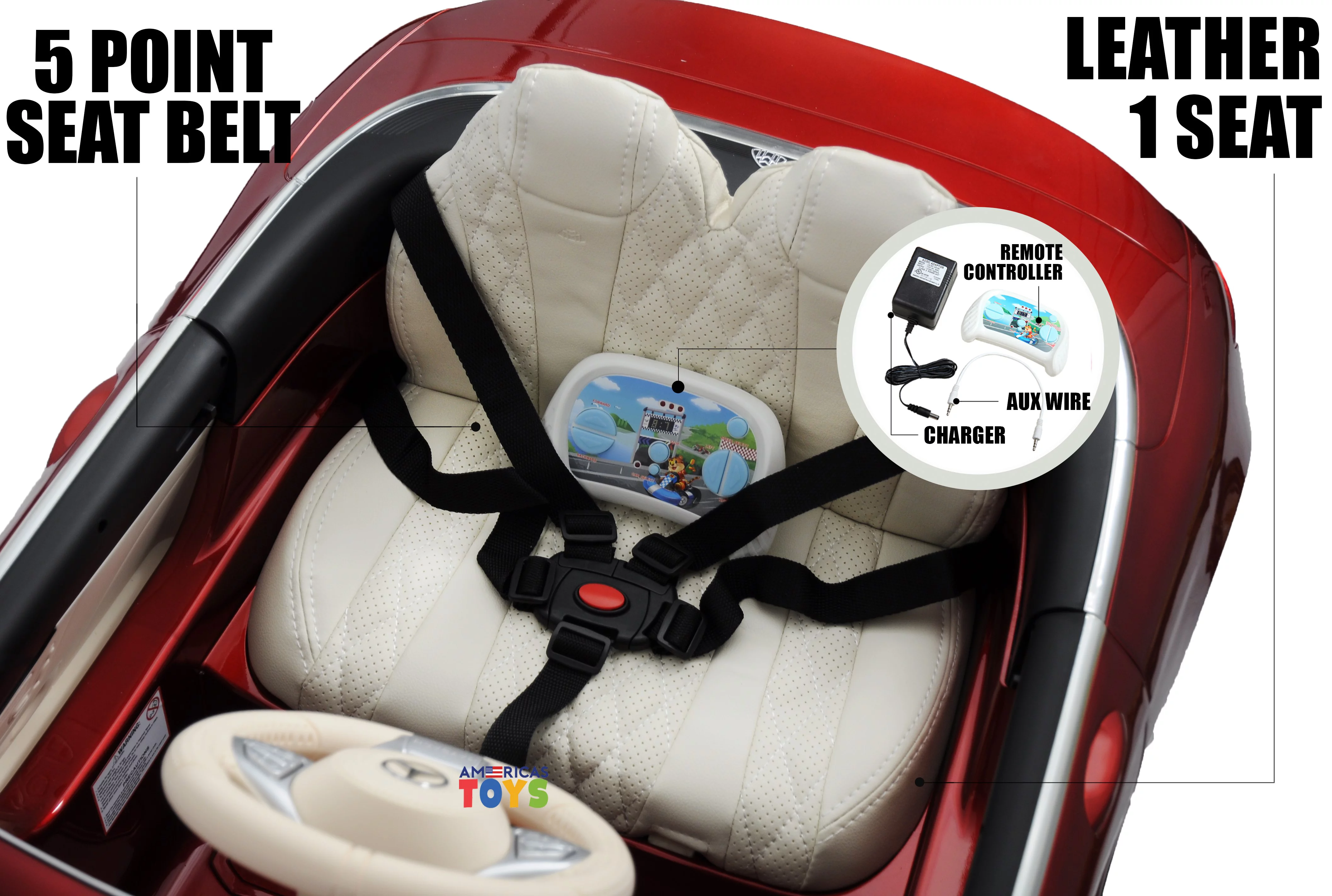 Mercedes Maybach 12V Powered Ride on Car for Kids with Remote Control