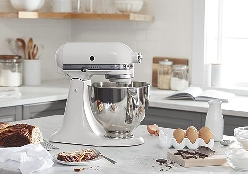 KitchenAid Artisan Series 5 Quart Tilt Head Stand Mixer with Pouring Shield KSM150PS, Removable bowl, Aqua Sky