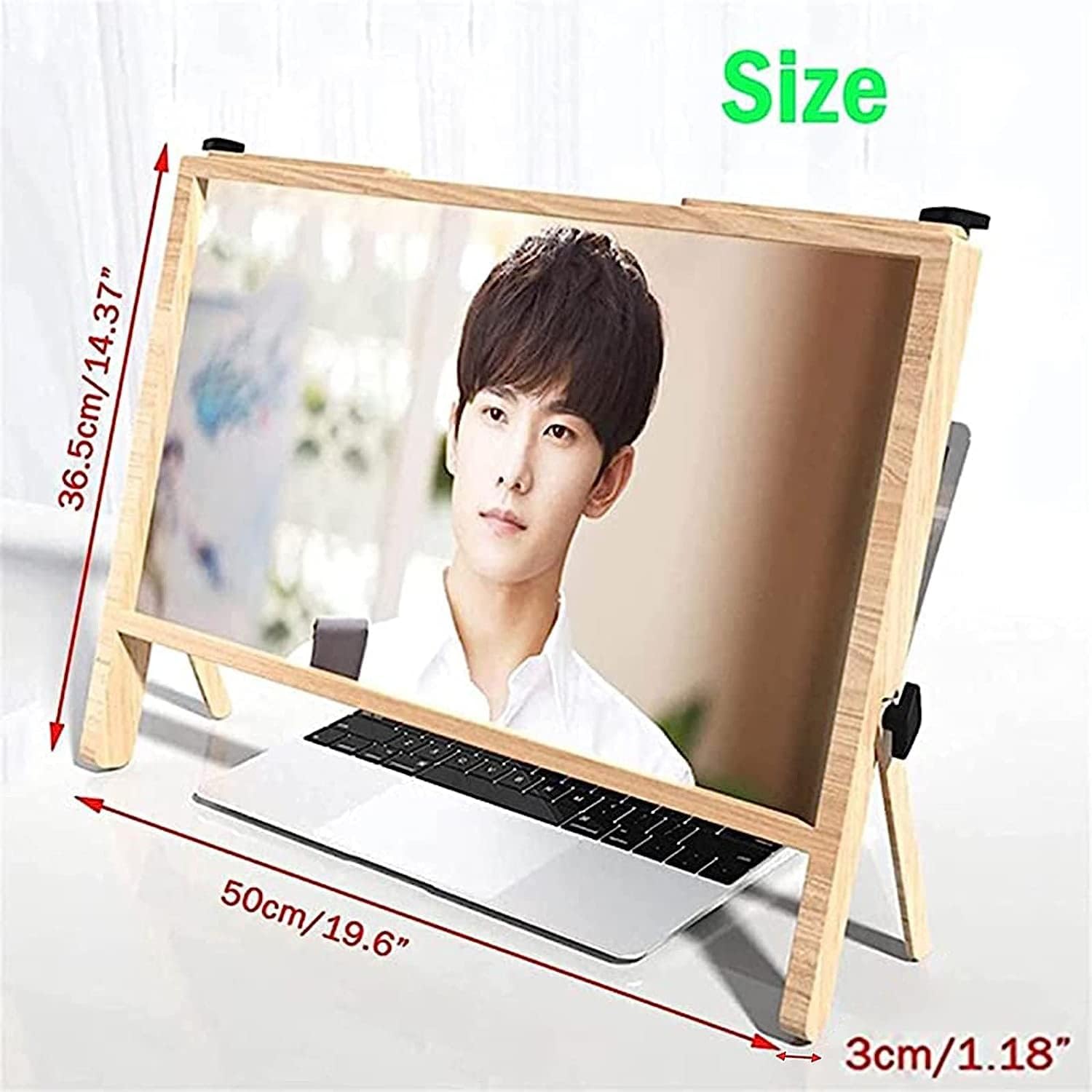 Magnifying Glass,Laptop Screen Anti-Blue Light Computer Screen Protector, 21 Inch Convenient Folding Projection Display, A Gift for Family and Childrendesk Accessories