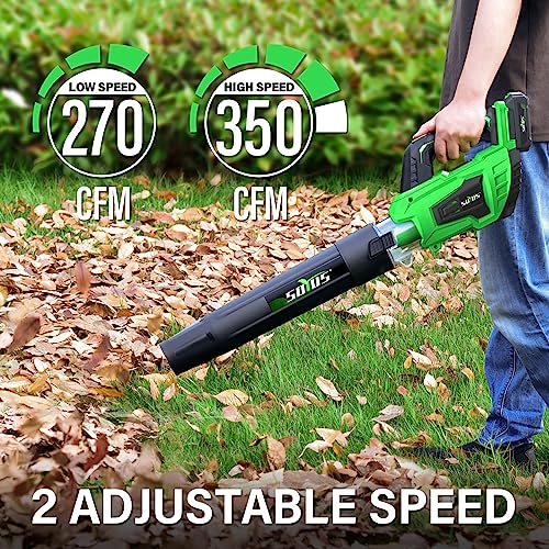 SOYUS Cordless Leaf Blower & Leaf Vacuum with Battery and Charger