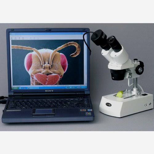 Amscope 20X-40X-80X Forward Stereo Microscope with 1.3MP Digital Camera