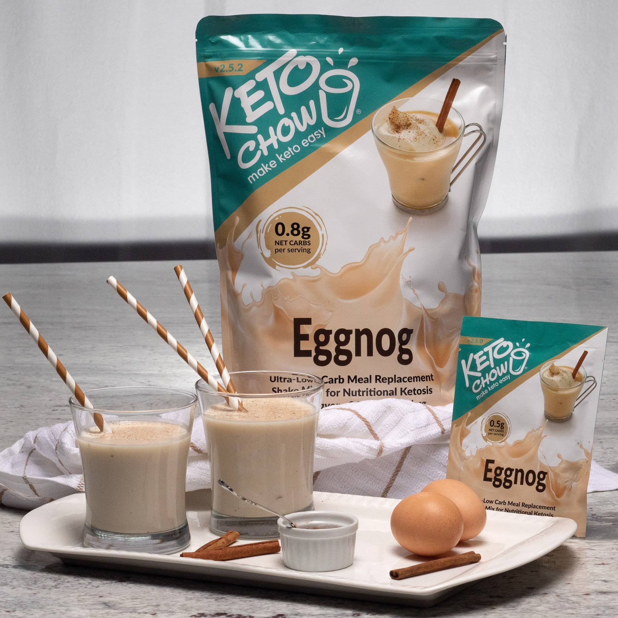 Keto Chow 21 Meal | Keto Meal Replacement Shakes Eggnog