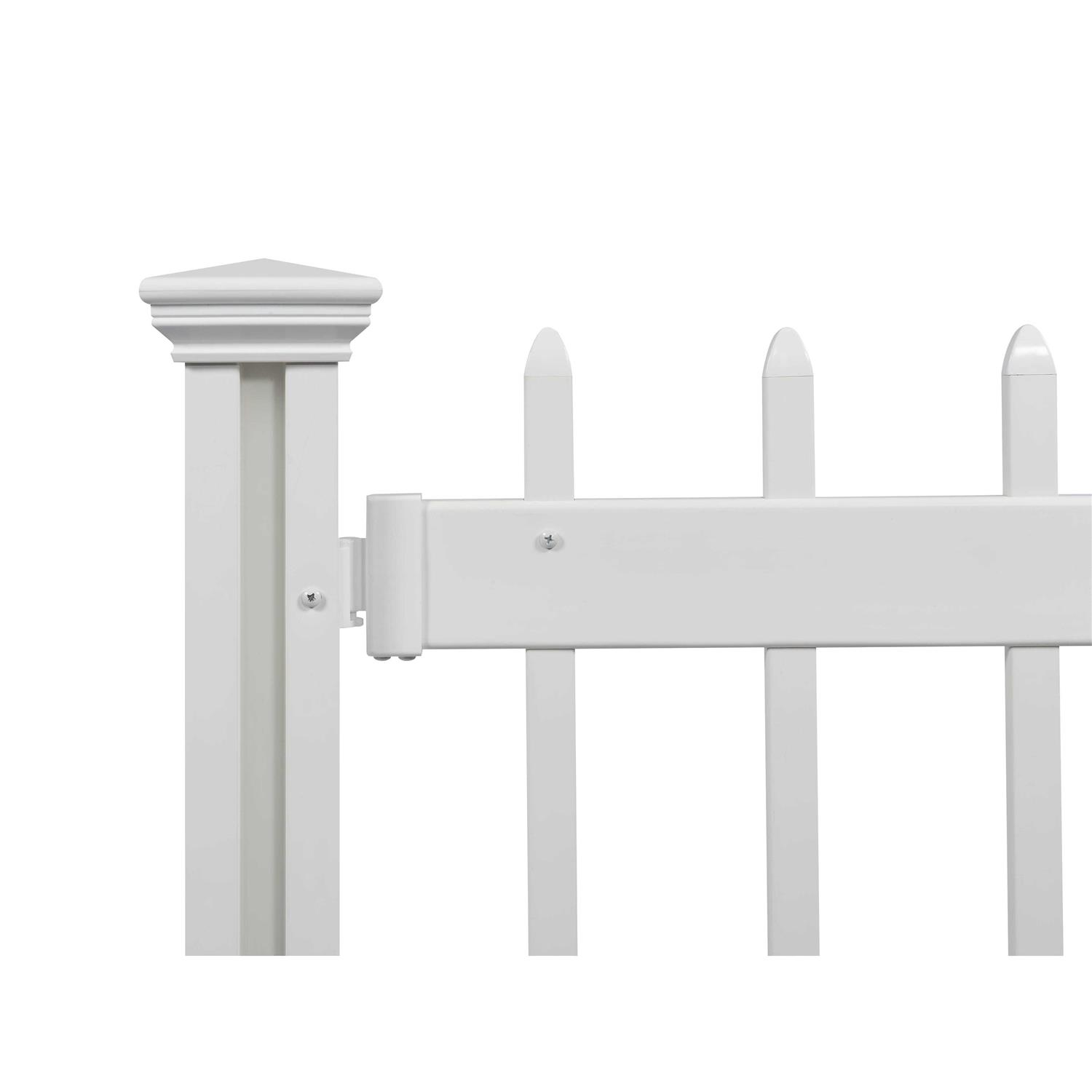 Zippity 3.2 ft. H x 5.5 ft. W Kensington Hinged Portable Event Vinyl Fence Panel Zippity Outdoor Products - Shop Hardware Tools Online Store
