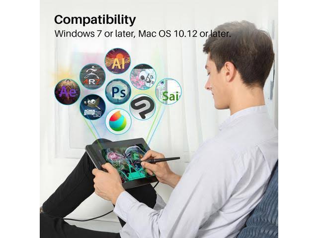 Huion Kamvas Pro 12 Graphics Drawing Monitor Tilt Function