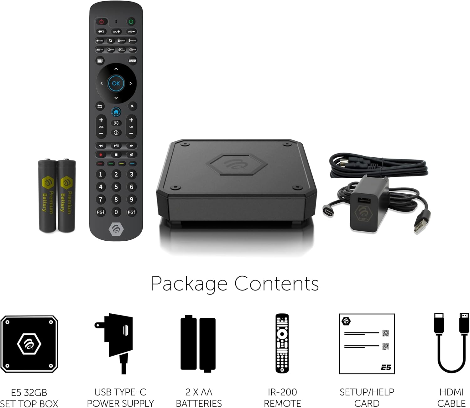 BuzzTV E5 | 2GB RAM - 32GB Storage | Android 11 OS | 4K Buzz tv