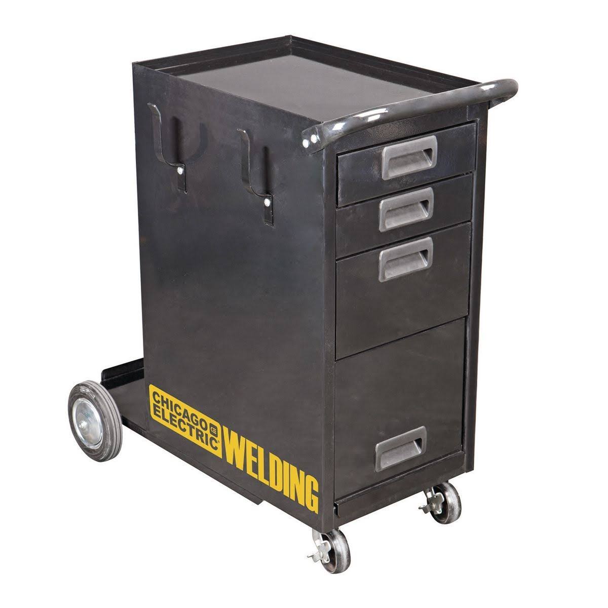 Chicago Electric 61705 Welding Cabinet - Silver