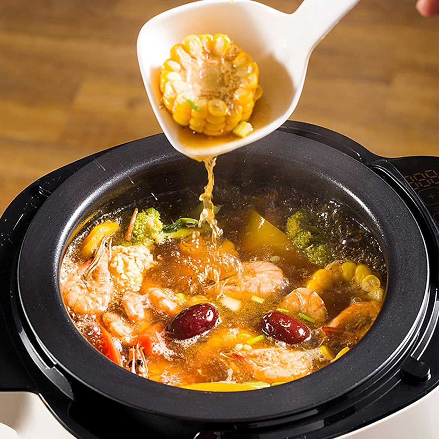 Automatic Cooking Machine,Automatic Stir Fry Robot,6LTouch Panel Cooker Robot, with 360° Rotating and 3D All-round Heating Anti-Paste,Perfect for Christmas & New Year Parties
