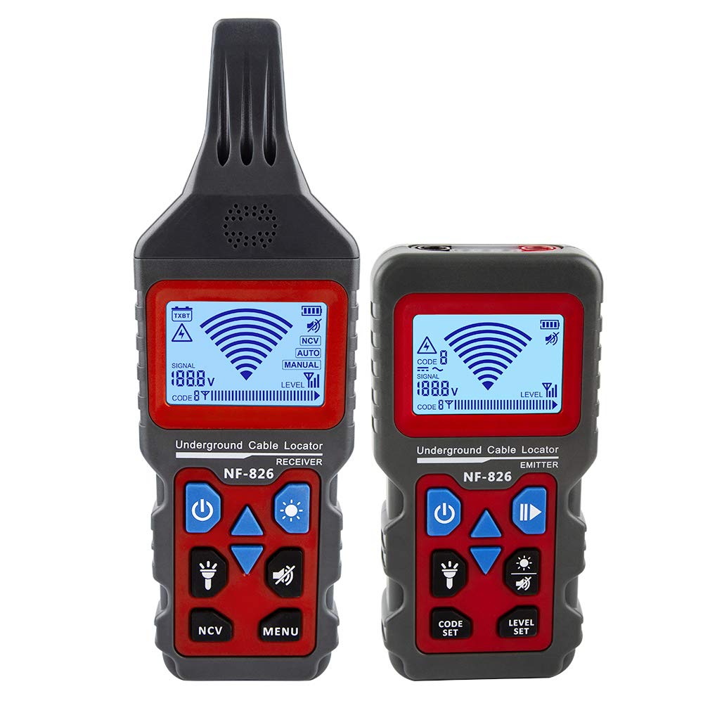 Underground Cable Tester, Wire Tester Portable Locator Wire Tracker , Detecting Wall and Underground Cables, Electrical Lines, Gas and Water Supply Pipeline Path Pack of 2