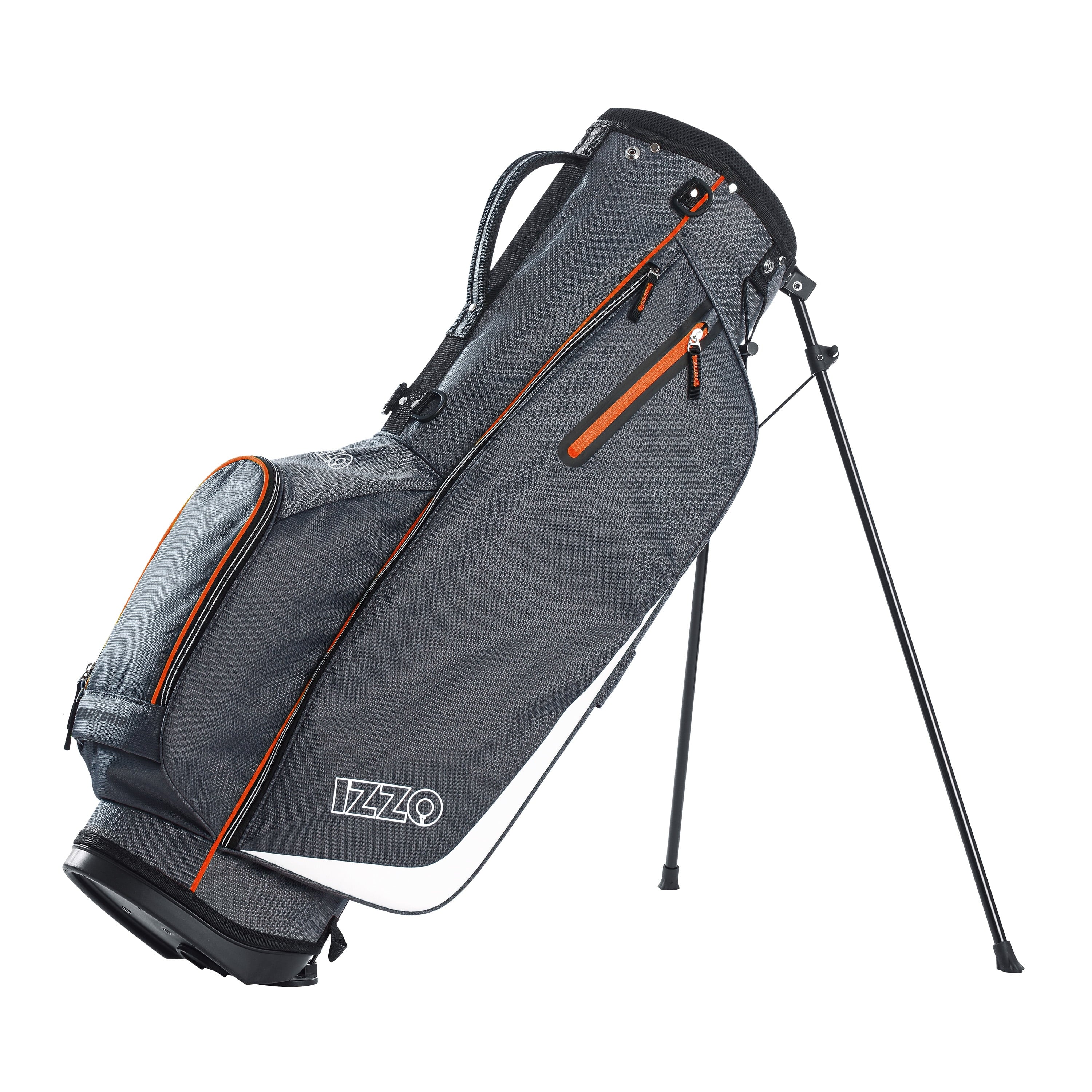 Izzo Golf Ultra-Lite Stand Bag - Grey/Lime