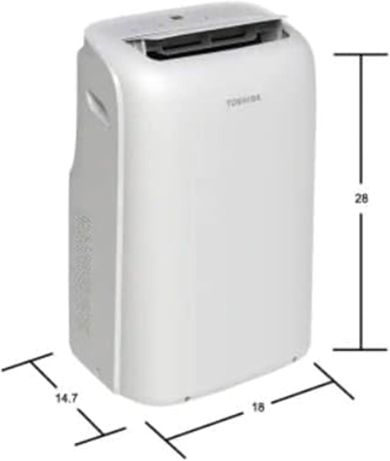 Toshiba RAC-PD1013CWRU 300 Sq.ft. Smart 3-1 Portable Air Conditioner (Renewed)