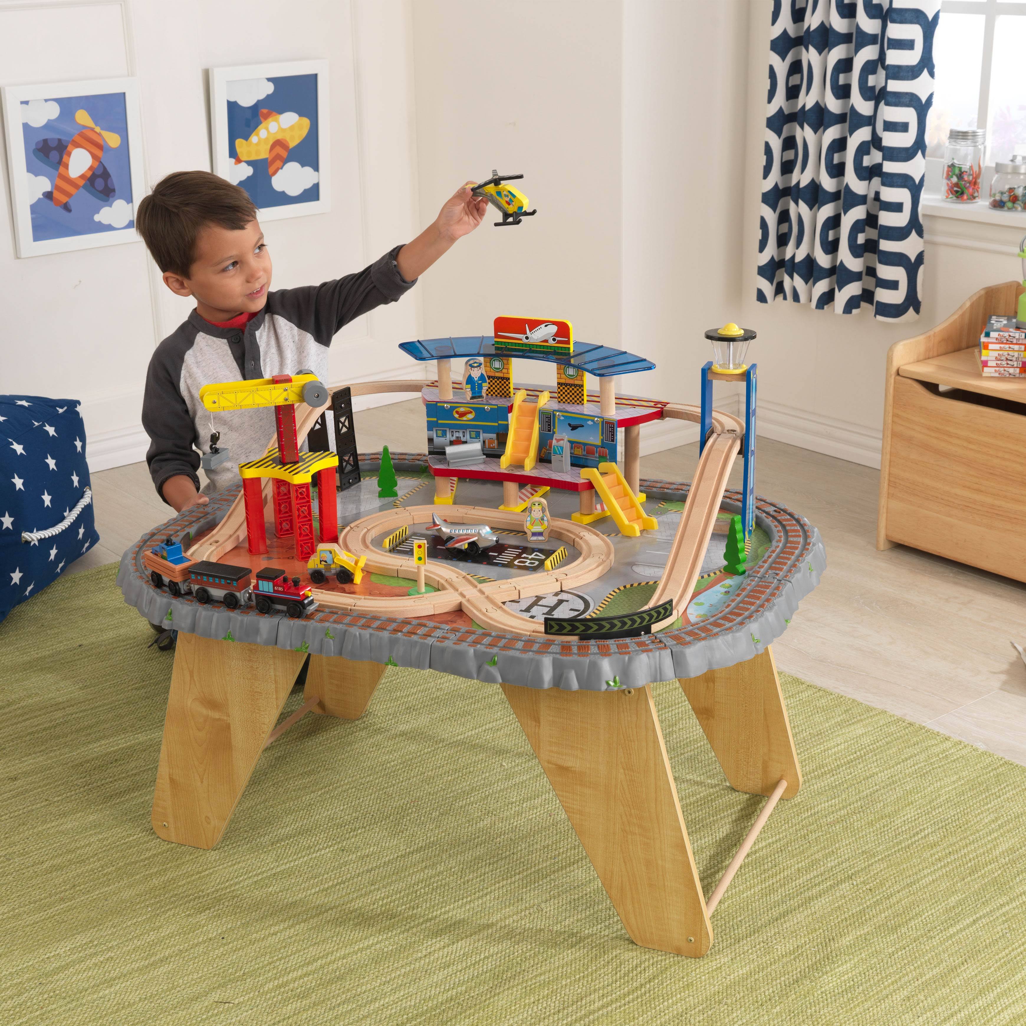 Kidkraft Transportation Station Train Set u0026 Table