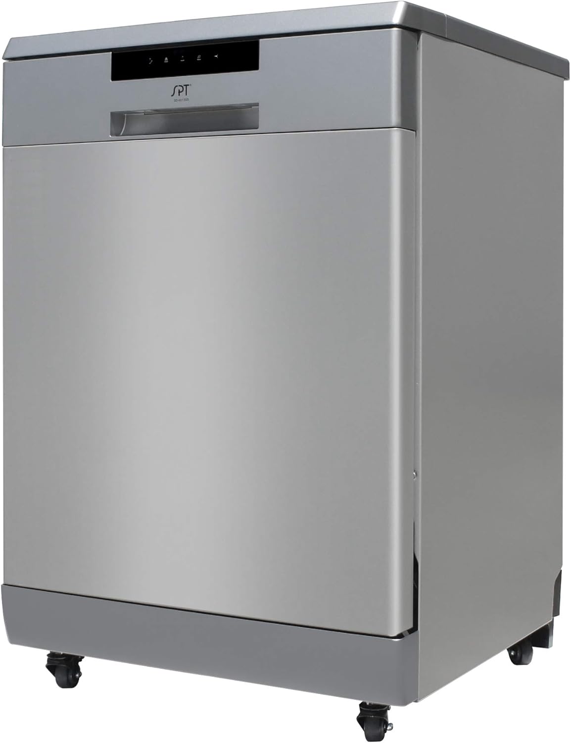 SPT SD-6513SSB 24″ Wide Portable Dishwasher with ENERGY STAR, 6 Wash Programs, 10 Place Settings and Stainless Steel Tub – Stainless