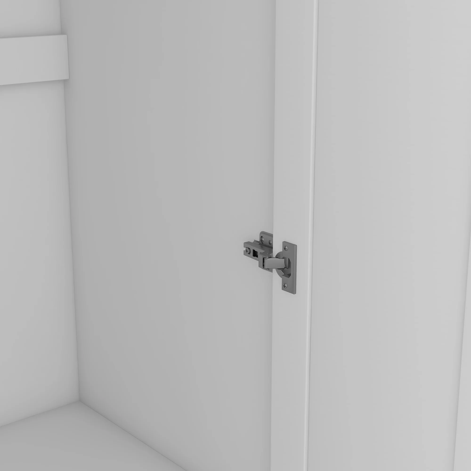 Modern Wood Wardrobe Closet with Doors Shelevs and Hanging Rail, Freestanding Armoires Storage Cabinet Organizer for Bedroom Gym School