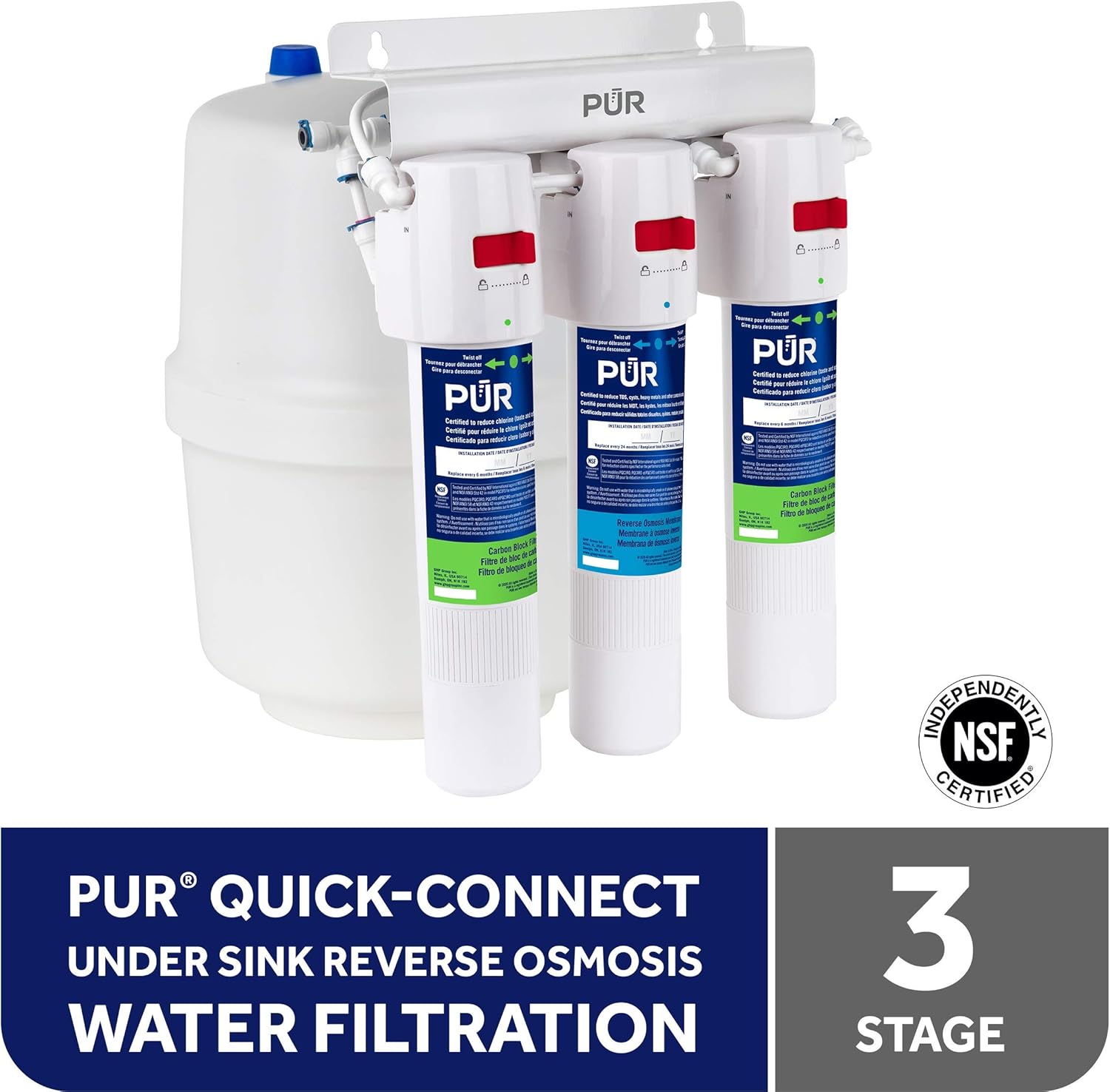 PUR Filter Replacement Kit, Standard, White Pack of 2
