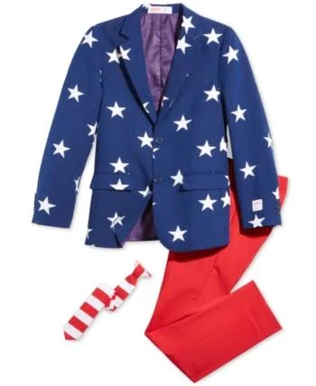 Opposuits Boys Stars u0026 Stripes Americana Suit, Boy&s, Size: 6