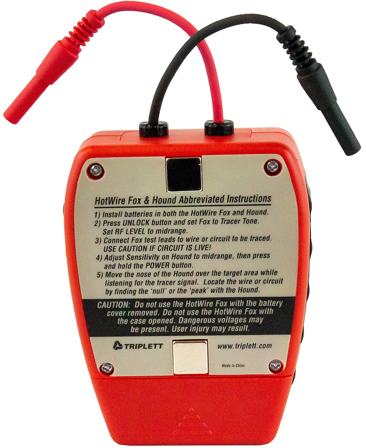 Triplett Fox & Hound Premium Tone and Probe Wire Tracing Kit Generates Multiple Tones with Adjustable Sensitivity for Electrical Wire, LAN Cable, Telephone, and More (3399)