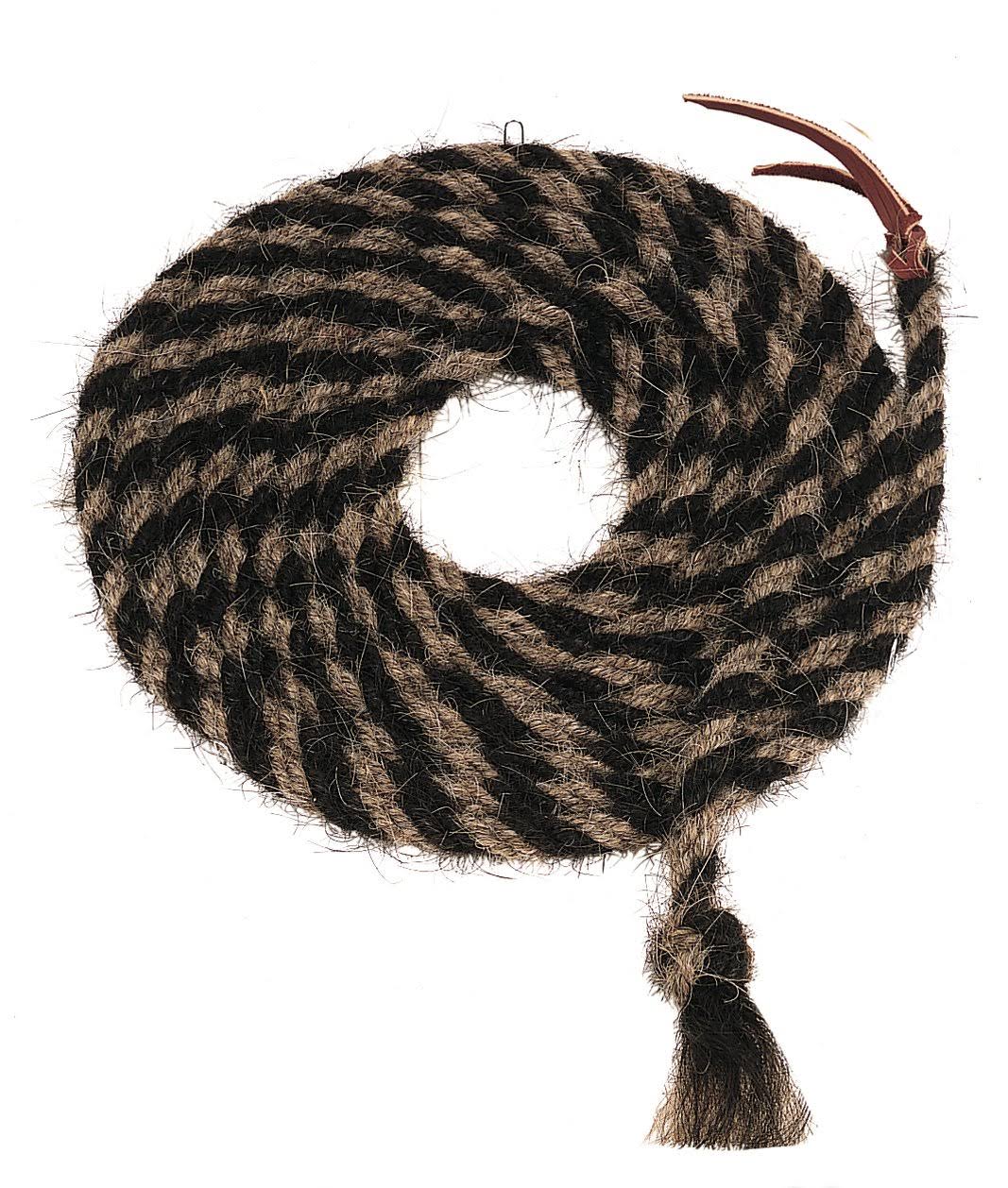 Weaver Tail Hair Mecate -Black/Light Brown